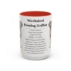 15oz Wirehaired Pointing Griffon Mug, Red, front view