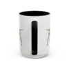 15oz Wirehaired Vizsla Dog Dad Mug, Black, back view
