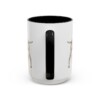 15oz Funny Wirehaired Vizsla Mug, Black, back view