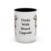 15oz Funny Wirehaired Vizsla Mug, Black, front view