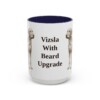 15oz Funny Wirehaired Vizsla Mug, Navy, front view