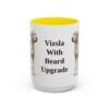15oz Funny Wirehaired Vizsla Mug, Yellow, front view