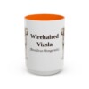 15oz-wirehaired-vizsla-mug-latin-orange 15oz Wirehaired Vizsla Latin Mug, Orange, front view