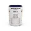 15oz Wirehaired Vizsla Mug, Navy, front view