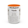 15oz Wirehaired Vizsla Mug, Orange, front view