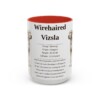 15oz Wirehaired Vizsla Mug, Red, front view