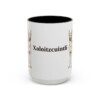 15oz Xoloitzcuintli Mug, Black, front view