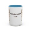 15oz Xoloitzcuintli Dog Dad Mug, Light Blue, front view