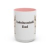 15oz Xoloitzcuintli Dog Dad Mug, Pink, front view