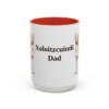 15oz Xoloitzcuintli Dog Dad Mug, Red, front view