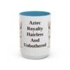 15oz-xoloitzcuintli-mug-humor-light-blue 15oz Funny Xoloitzcuintli Mug, Light Blue, front view