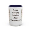 15oz-xoloitzcuintli-mug-humor-navy 15oz Funny Xoloitzcuintli Mug, Navy, front view