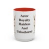 15oz-xoloitzcuintli-mug-humor-red 15oz Funny Xoloitzcuintli Mug, Red, front view