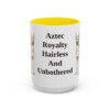15oz-xoloitzcuintli-mug-humor-yellow 15oz Funny Xoloitzcuintli Mug, Yellow, front view