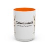 15oz-xoloitzcuintli-mug-latin-orange 15oz Xoloitzcuintli Latin Mug, Orange, front view