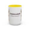 15oz-xoloitzcuintli-mug-latin-yellow 15oz Xoloitzcuintli Latin Mug, Yellow, front view