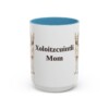 15oz Xoloitzcuintli Dog Mom Mug, Light Blue, front view