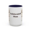 15oz Xoloitzcuintli Dog Mom Mug, Navy, front view