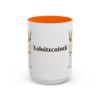 15oz Xoloitzcuintli Mug, Orange, front view