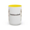 15oz Xoloitzcuintli Mug, Yellow, front view