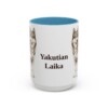 15oz Yakutian Laika Mug, Light Blue, front view