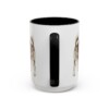 15oz Yakutian Laika Dog Mom Mug, Black, back view