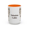 15oz Yakutian Laika Mug, Orange, front view