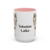 15oz Yakutian Laika Mug, Pink, front view