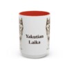 15oz Yakutian Laika Mug, Red, front view