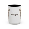 15oz Yorkipoo Mug, Black, front view