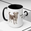 15oz Yorkipoo Dog Dad Mug, Black, lifestyle photo