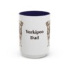 15oz Yorkipoo Dog Dad Mug, Navy, front view