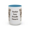 15oz-yorkipoo-mug-humor-light-blue 15oz Funny Yorkipoo Mug, Light Blue, front view