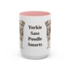 15oz-yorkipoo-mug-humor-pink 15oz Funny Yorkipoo Mug, Pink, front view