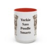 15oz-yorkipoo-mug-humor-red 15oz Funny Yorkipoo Mug, Red, front view
