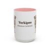 15oz Yorkipoo Latin Mug, Pink, front view