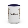 15oz Yorkipoo Mug, Navy, front view