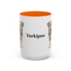 15oz Yorkipoo Mug, Orange, front view