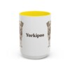 15oz Yorkipoo Mug, Yellow, front view