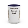 15oz Yorkshire Terrier Dog Dad Mug, Navy, front view