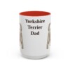 15oz Yorkshire Terrier Dog Dad Mug, Red, front view