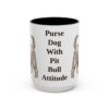 15oz Funny Yorkshire Terrier Mug, Black, front view