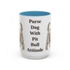 15oz Funny Yorkshire Terrier Mug, Light Blue, front view