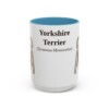 15oz Yorkshire Terrier Latin Mug, Light Blue, front view