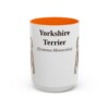 15oz Yorkshire Terrier Latin Mug, Orange, front view