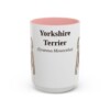 15oz Yorkshire Terrier Latin Mug, Pink, front view