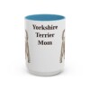 15oz Yorkshire Terrier Dog Mom Mug, Light Blue, front view