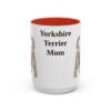 15oz Yorkshire Terrier Dog Mom Mug, Red, front view