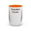 15oz Yorkshire Terrier Mug, Orange, front view