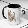 15oz Yorkshire Terrier Mug, Black, lifestyle photo